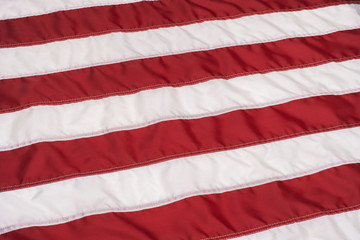 Red and White Stripes on American Flag