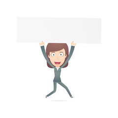 businesswoman in various poses for use in advertising,