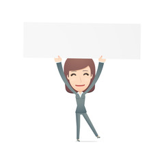 businesswoman in various poses for use in advertising,