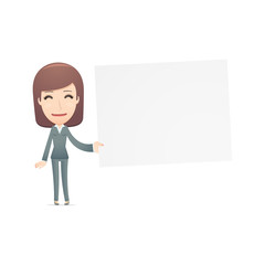 businesswoman in various poses for use in advertising,