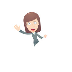 businesswoman in various poses for use in advertising,