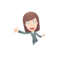 businesswoman in various poses for use in advertising,