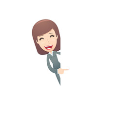 businesswoman in various poses for use in advertising,