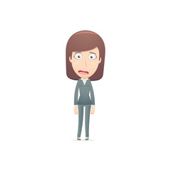 businesswoman in various poses for use in advertising,