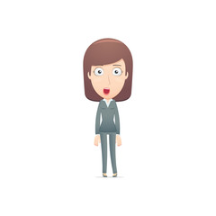 businesswoman in various poses for use in advertising,