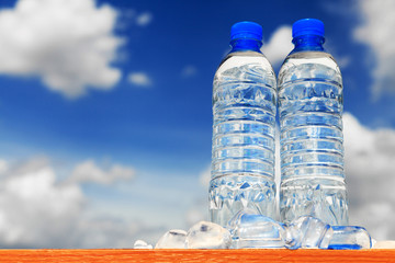 Two water bottles