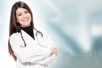 Smiling female doctor