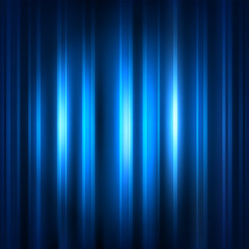Blue curtain with spot light