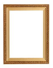 picture frame with carved pattern