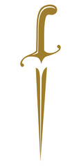 medieval golden dirk symbol