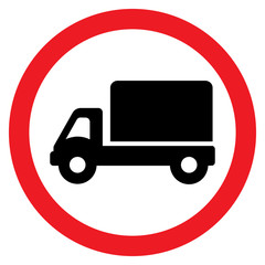 Truck Road Sign