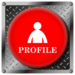 Profile metallic icon