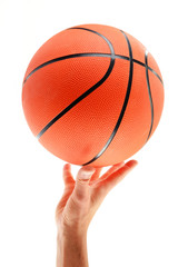 Basketball isolated on white background