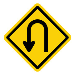 U-Turn Roadsign