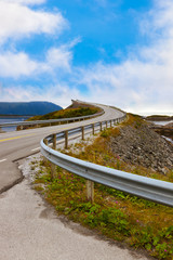 Famous bridge on the Atlantic road in Norway