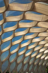 Tableaux ronds sur aluminium brossé Chicago Détail architectural à Chicago, Illinois