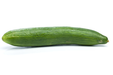 Green cucumber, isolated on white