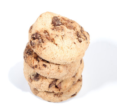 Stack of cholocate chip cookies