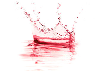 red wine splash
