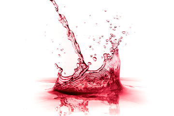 red wine splash
