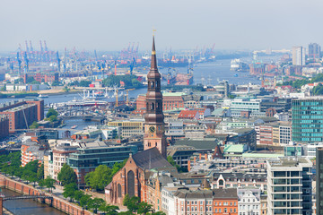 Fototapeta premium Port in Hamburg