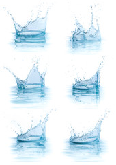 water splash collection