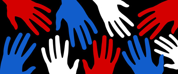 hands - - 4th of July Vector theme Design