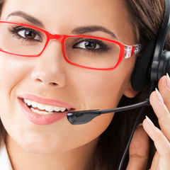 Support phone operator in headset