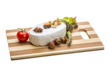 Fresh soft brie cheese