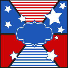 vintage tag background - US 4th of July - Independence Day