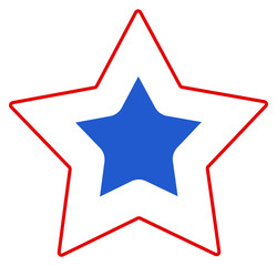simple star for US 4th of July - Independence Day Vector Design