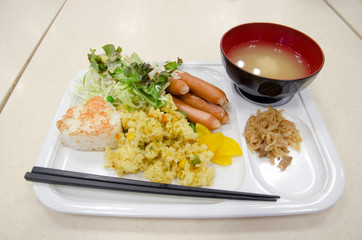 Set of Japanese food