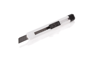 Paper Cutter or Snap-Off knife isolated on white background