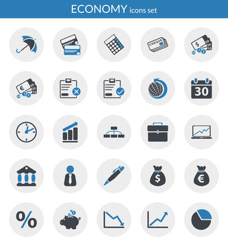 Icons about economy