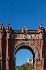 Fototapeta na wymiar Barcelona Arch of Triumph