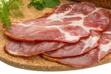 Bacon with vegetables