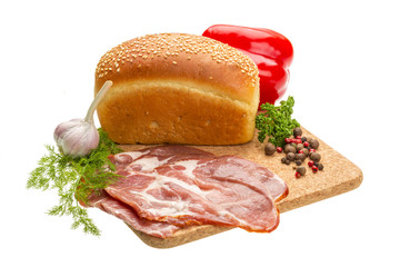 Bacon with vegetables