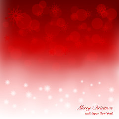 Elegant Christmas background with snowflakes and place for text.