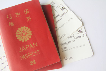 パスポートとボーディングパス