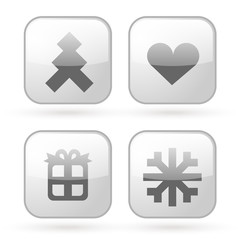 Christmas web buttons