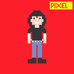 pixel cartoon character
