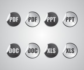 folder file extension sticker