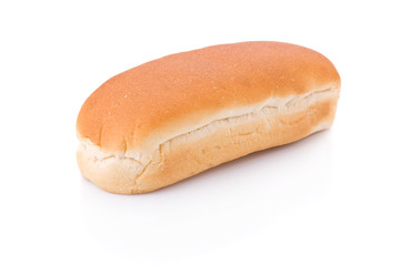 Hotdog bun isolated on a white background