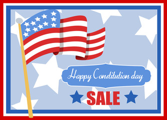 Sale - Constitution Day Vector Illustration