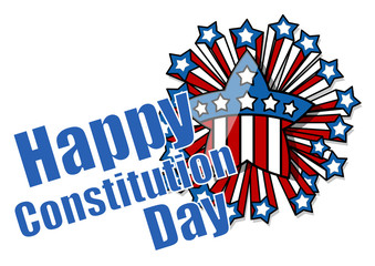 Celebration - Constitution Day Vector Illustration