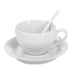 empty white cup