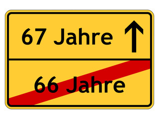 Obraz premium 67. Geburtstag