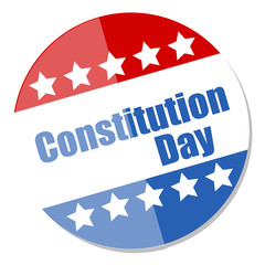 Voting Badge style - Constitution Day Vector Illustration