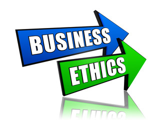 Fototapeta premium business ethics in arrows