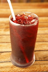 Traditional thai drink,Iced roselle juice